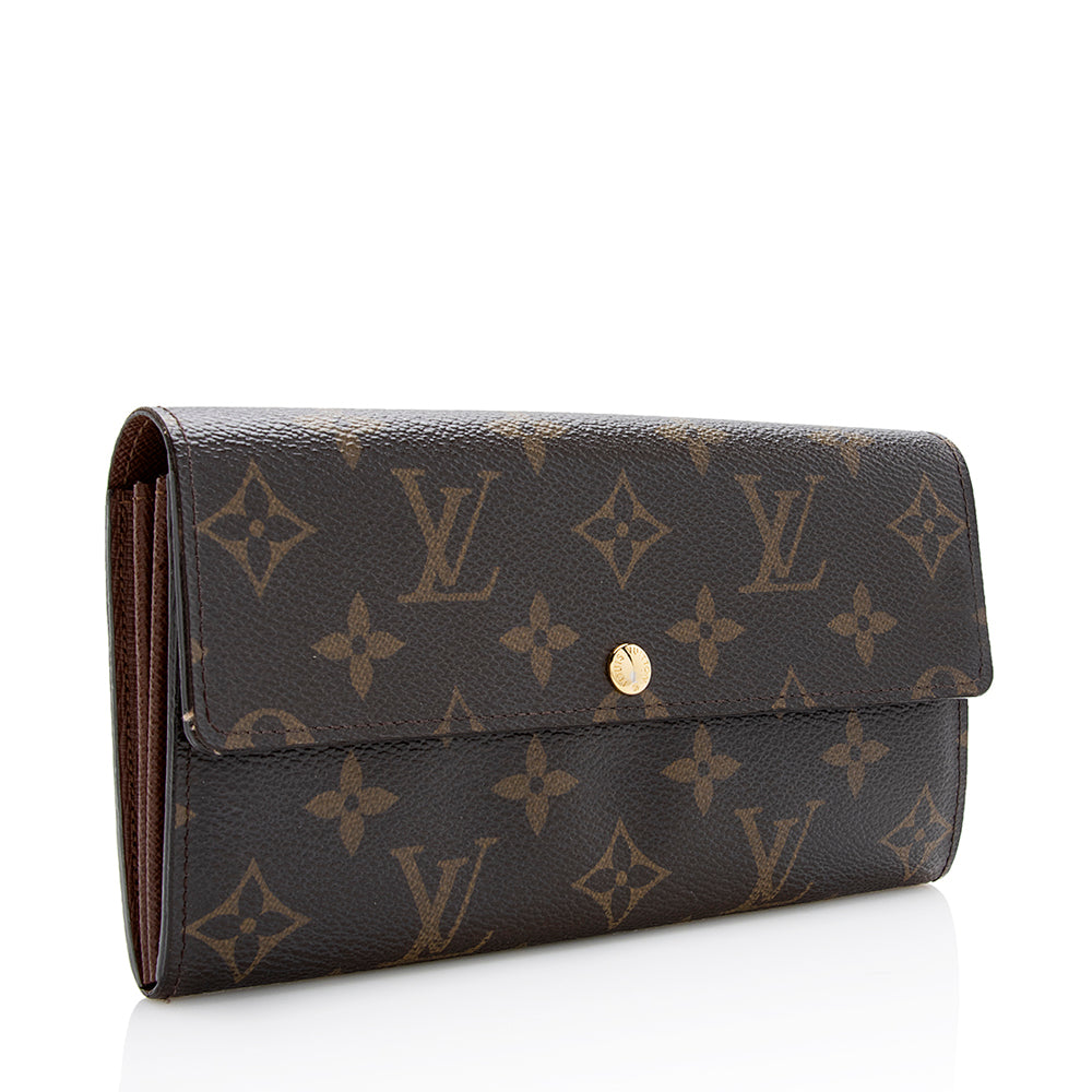 Louis Vuitton Monogram Canvas Sarah Wallet (SHF-21655)