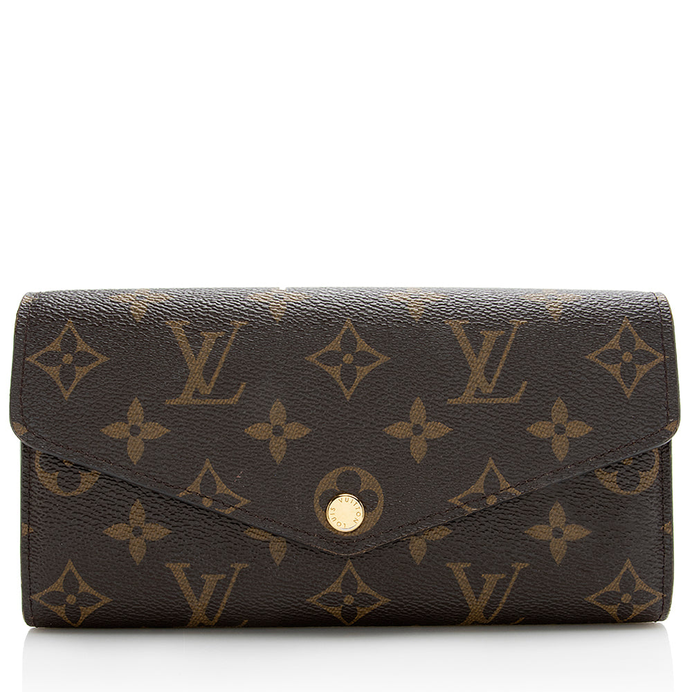 Louis Vuitton Monogram Canvas Sarah Wallet (SHF-21853)