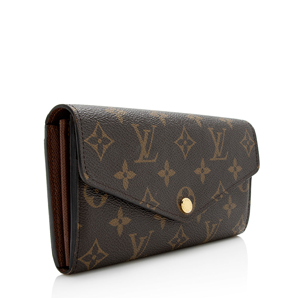 Louis Vuitton Monogram Canvas Sarah Wallet (SHF-21853)