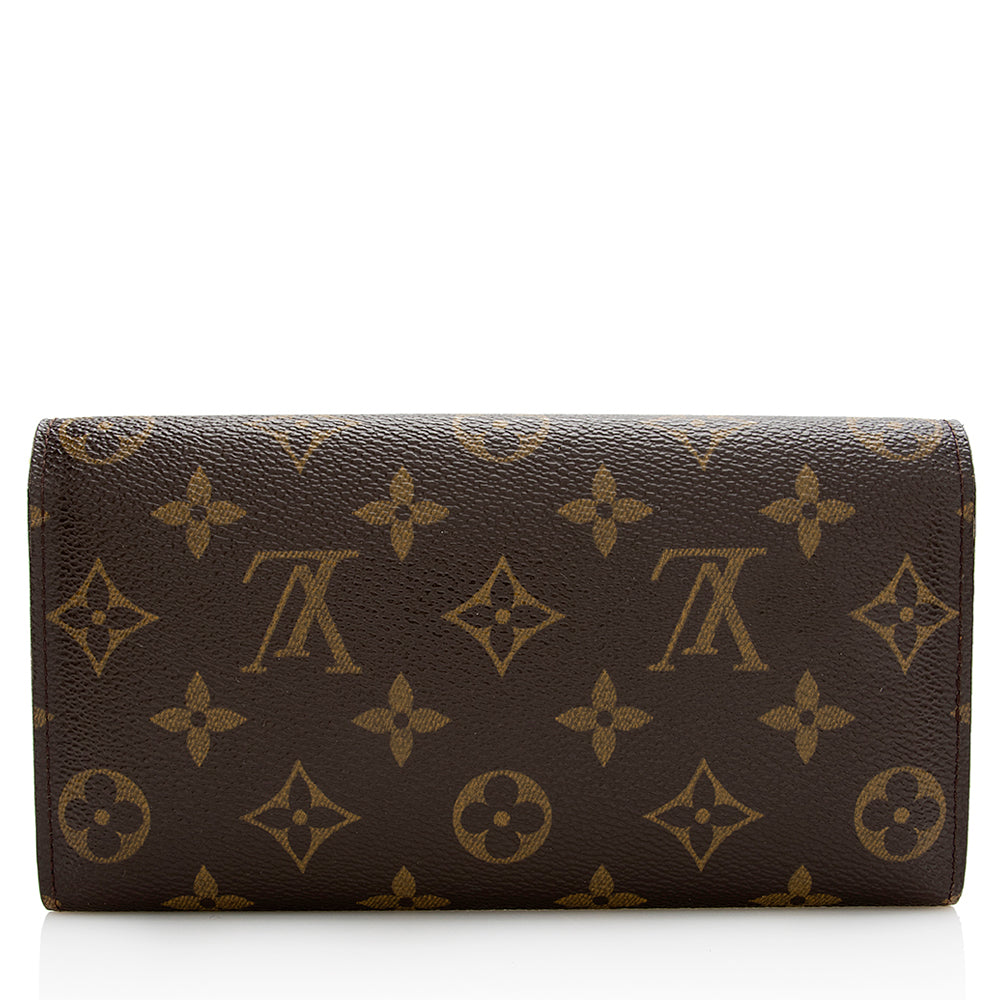 Louis Vuitton Monogram Canvas Sarah Wallet (SHF-22008)