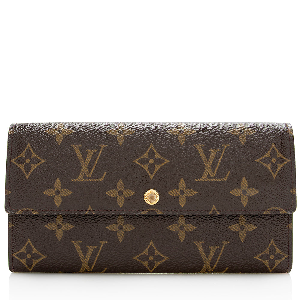 Louis Vuitton Monogram Canvas Sarah Wallet (SHF-22008)