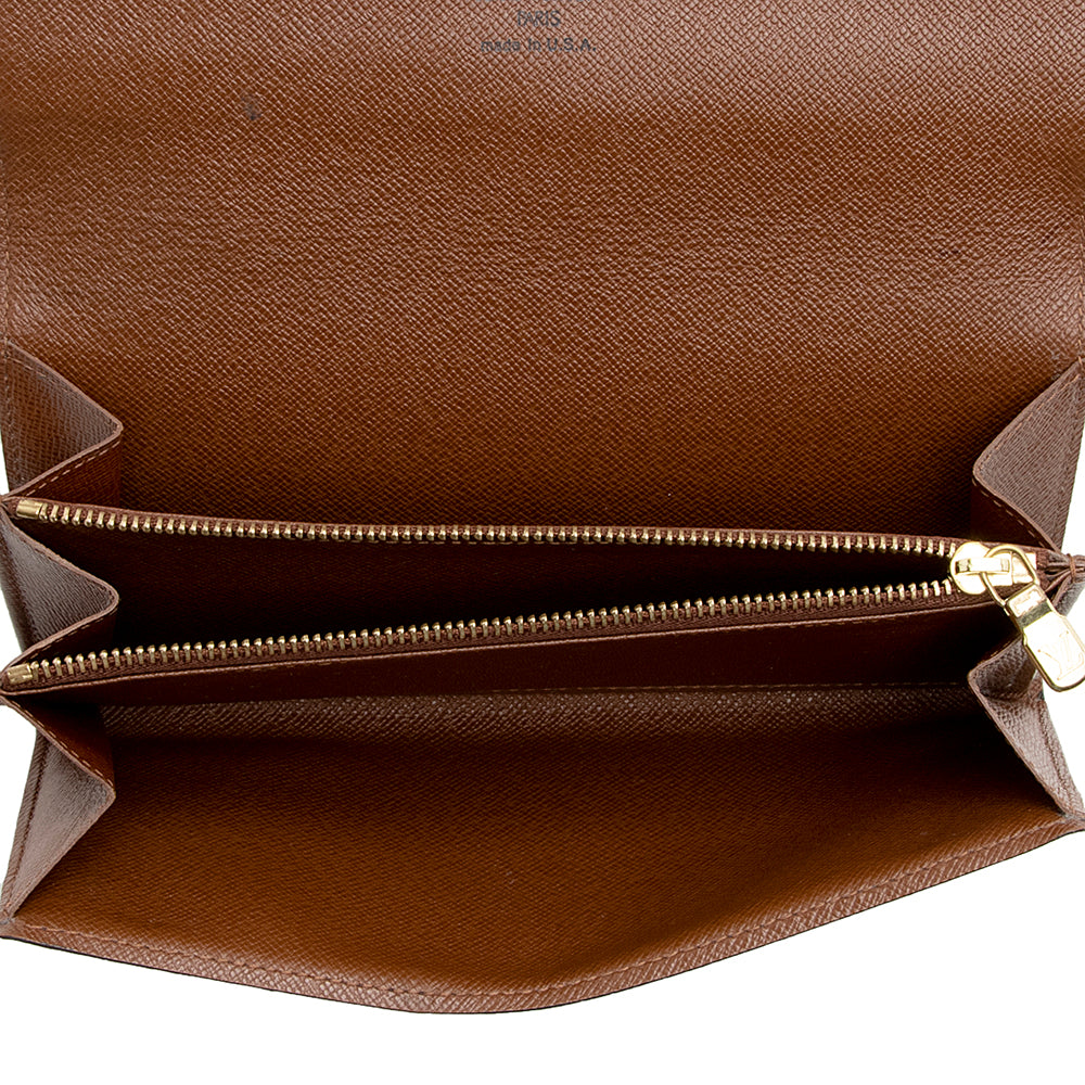 Louis Vuitton Monogram Canvas Sarah Wallet (SHF-22008)
