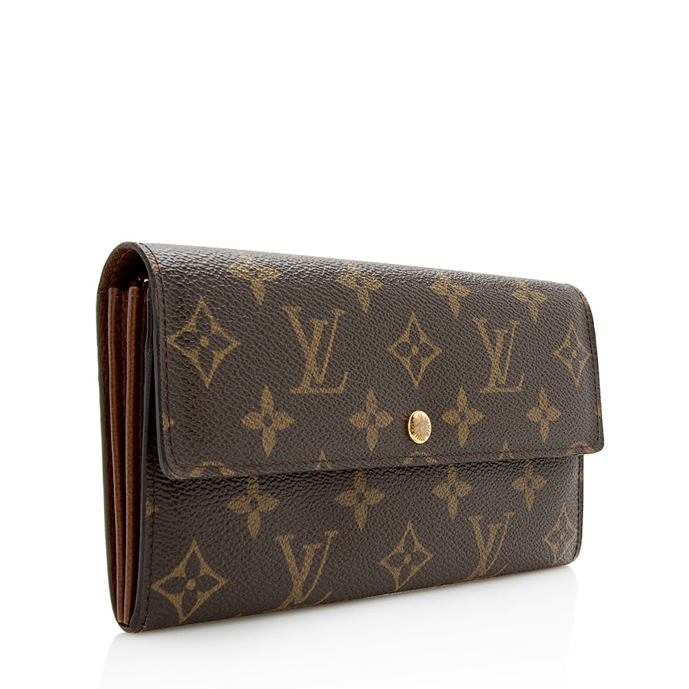 Louis Vuitton Monogram Canvas Sarah Wallet (SHF-22008)