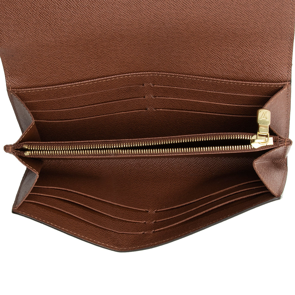 Louis Vuitton Monogram Canvas Sarah Wallet (SHF-22211)