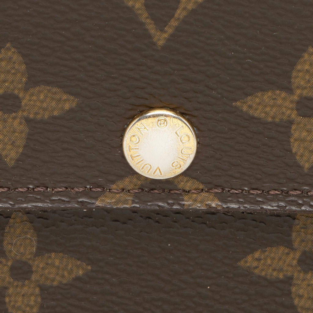Louis Vuitton Monogram Canvas Sarah Wallet (SHF-23114)