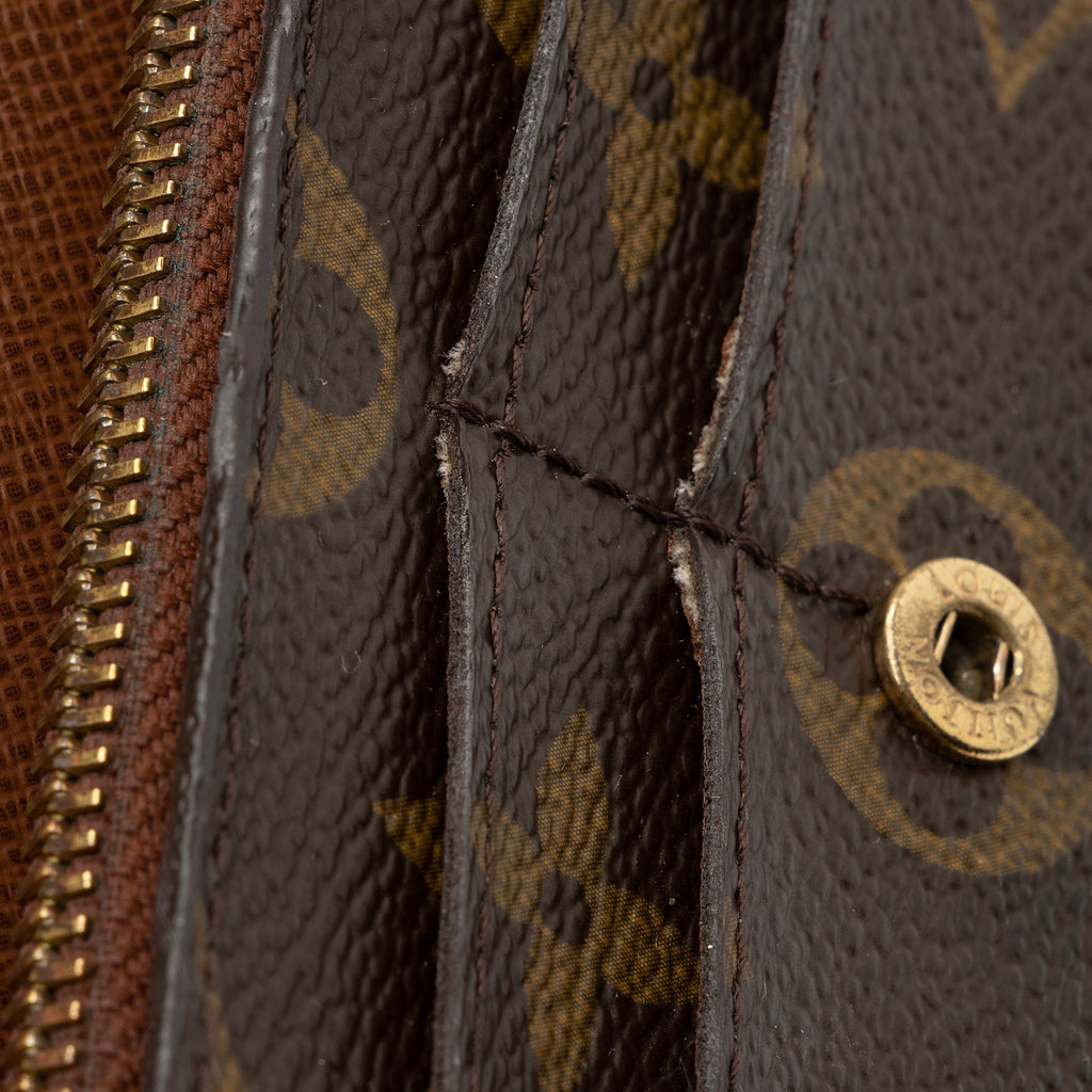 Louis Vuitton Monogram Canvas Sarah Wallet (SHF-23114)