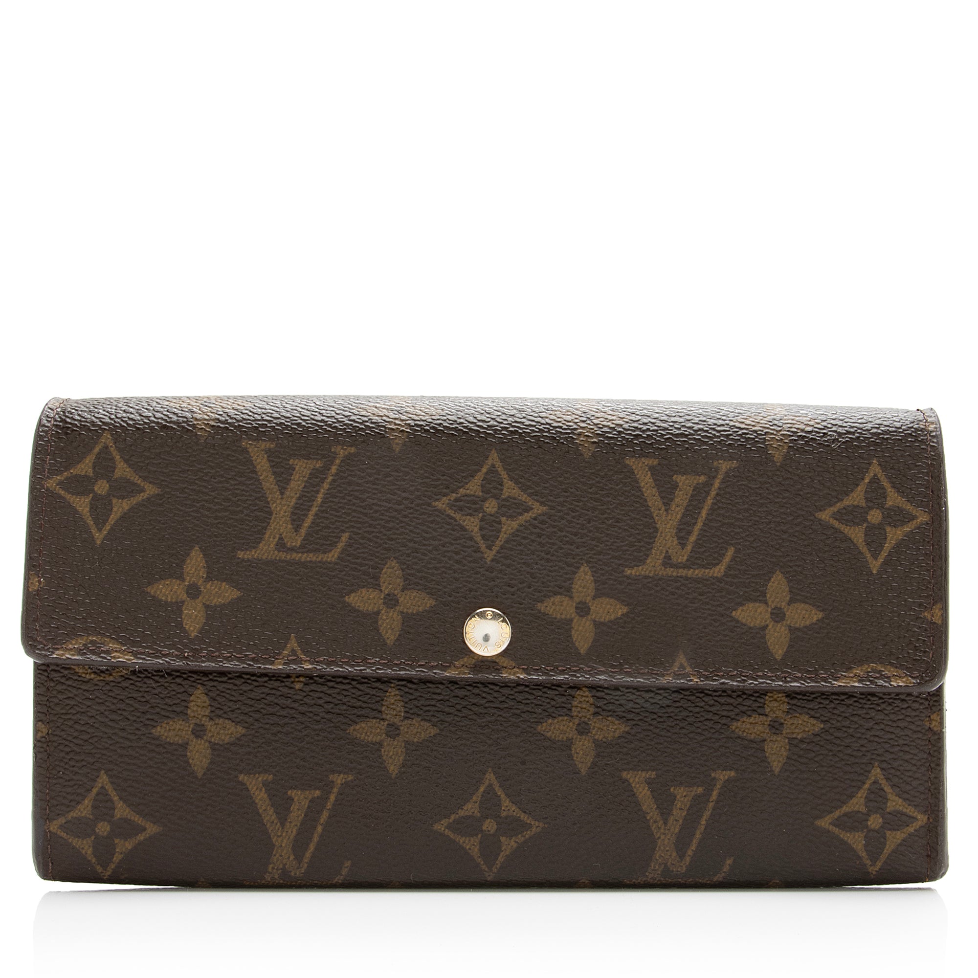 Louis Vuitton Monogram Canvas Sarah Wallet (SHF-23114)