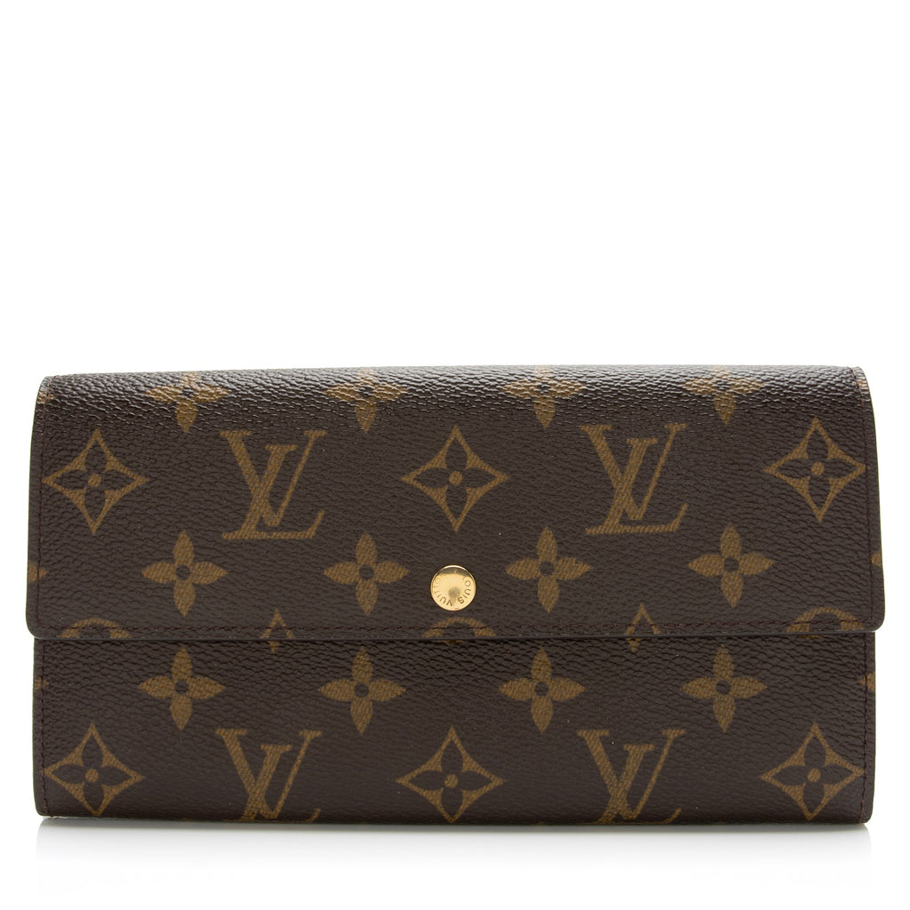 Louis Vuitton Monogram Canvas Sarah Wallet (SHF-4xD5xw)