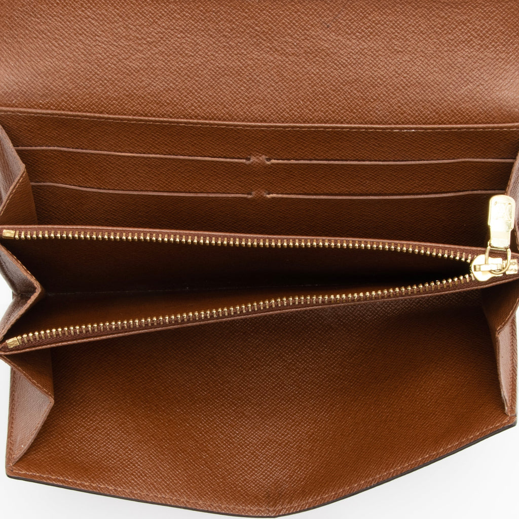 Louis Vuitton Monogram Canvas Sarah Wallet (SHF-4xD5xw)