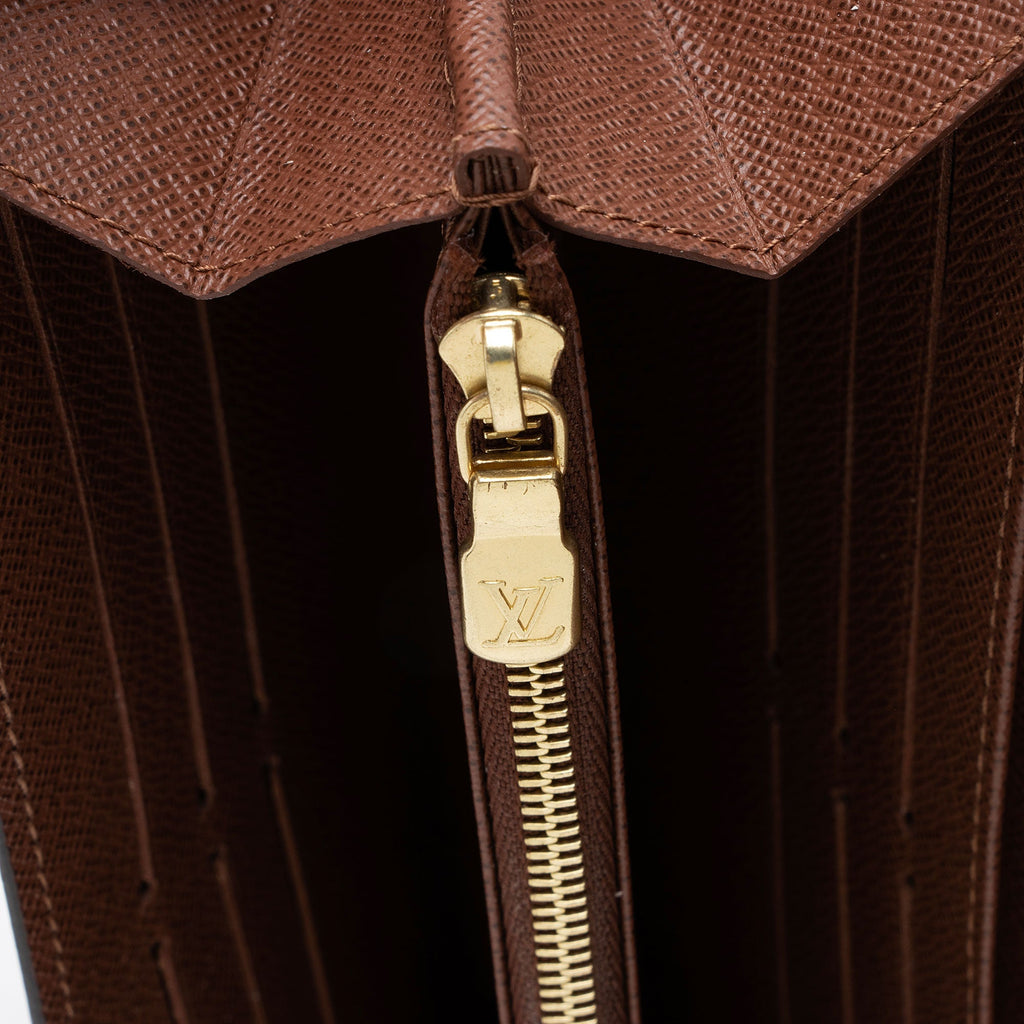 Louis Vuitton Monogram Canvas Sarah Wallet (SHF-sd0TJZ)