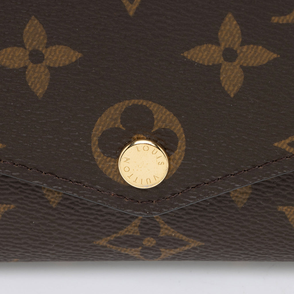 Louis Vuitton Monogram Canvas Sarah Wallet (SHF-sd0TJZ)
