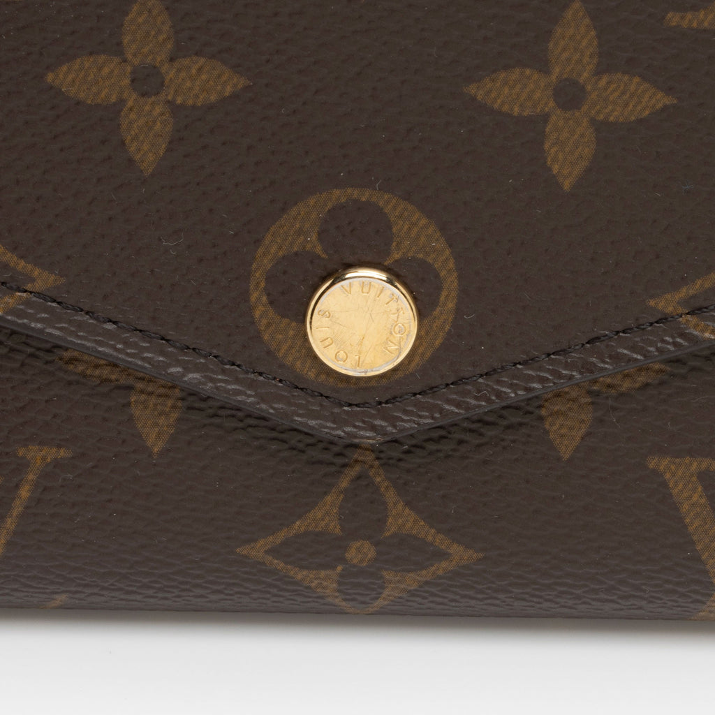 Louis Vuitton Monogram Canvas Sarah Wallet (SHF-F2DtKT)