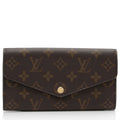 Louis Vuitton Monogram Canvas Sarah Wallet (SHF-F2DtKT)