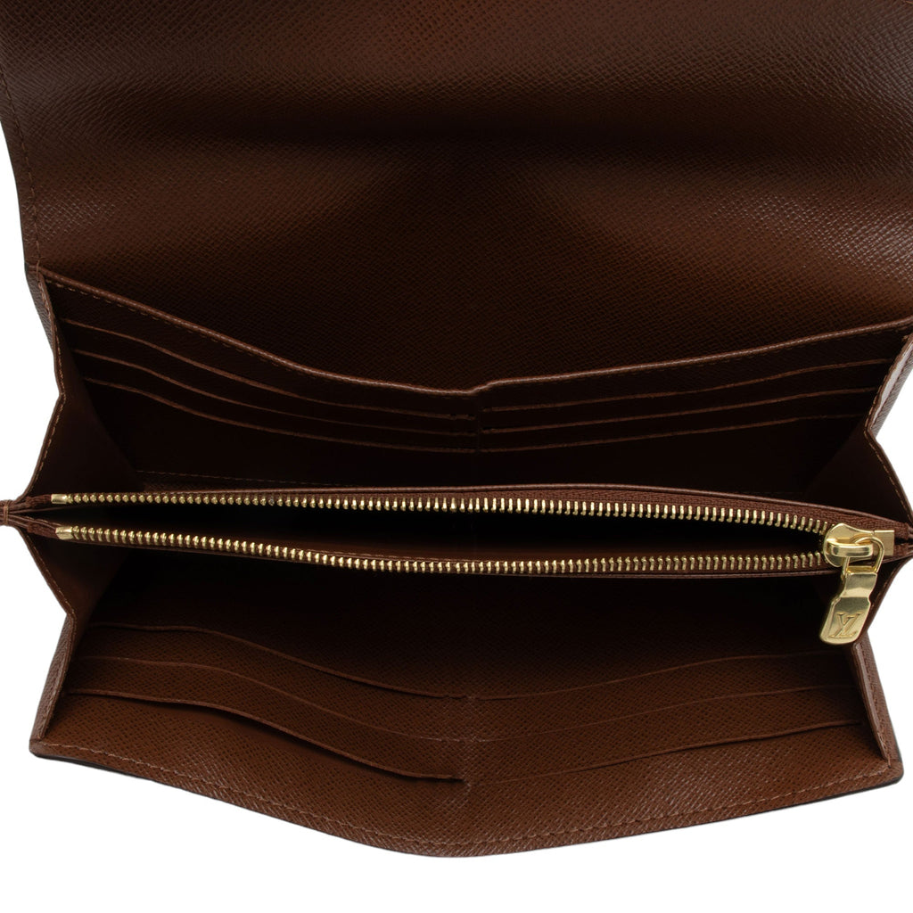 Louis Vuitton Monogram Canvas Sarah Wallet (SHF-F2DtKT)