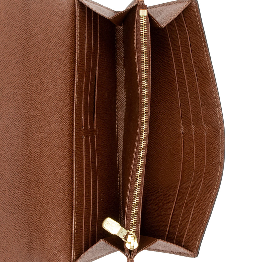 Louis Vuitton Monogram Canvas Sarah Wallet (SHF-2bgdjk)