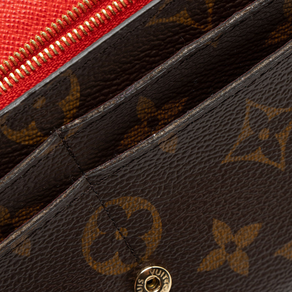 Louis Vuitton Monogram Canvas Sarah Wallet (SHF-czCnFE)