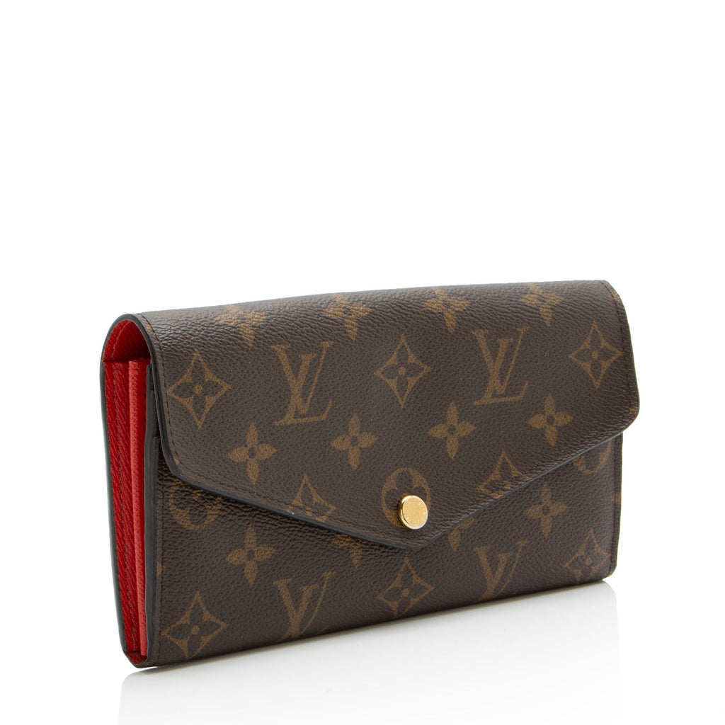 Louis Vuitton Monogram Canvas Sarah Wallet (SHF-czCnFE)