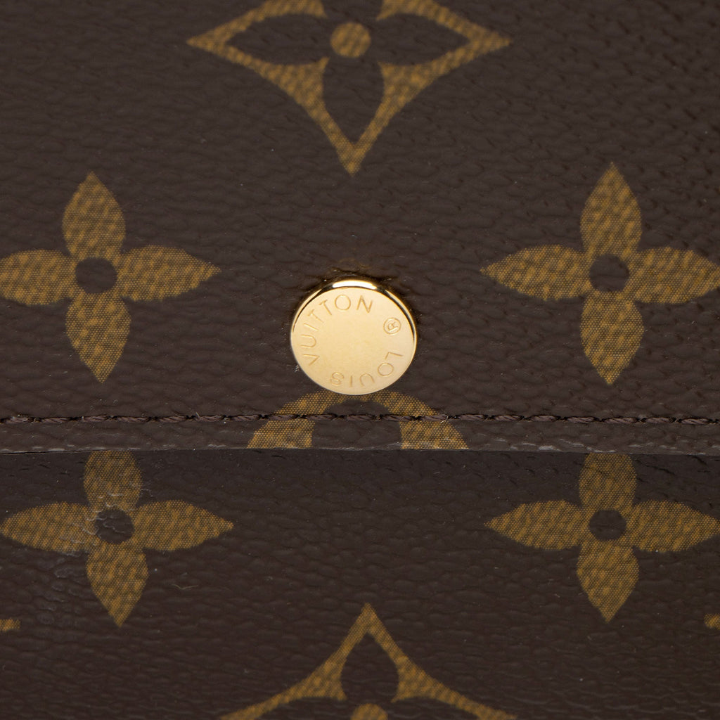 Louis Vuitton Monogram Canvas Sarah Wallet (SHF-ij9MfR)