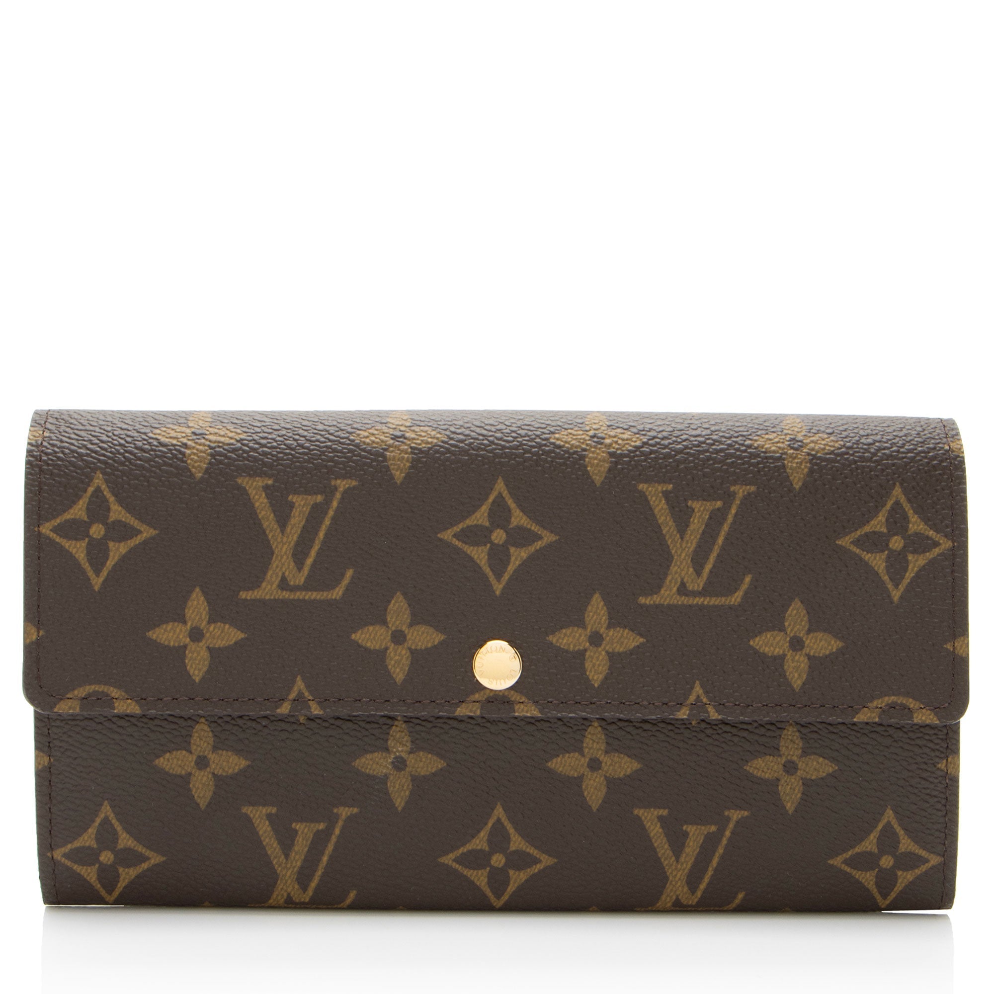 Louis Vuitton Monogram Canvas Sarah Wallet (SHF-ij9MfR)