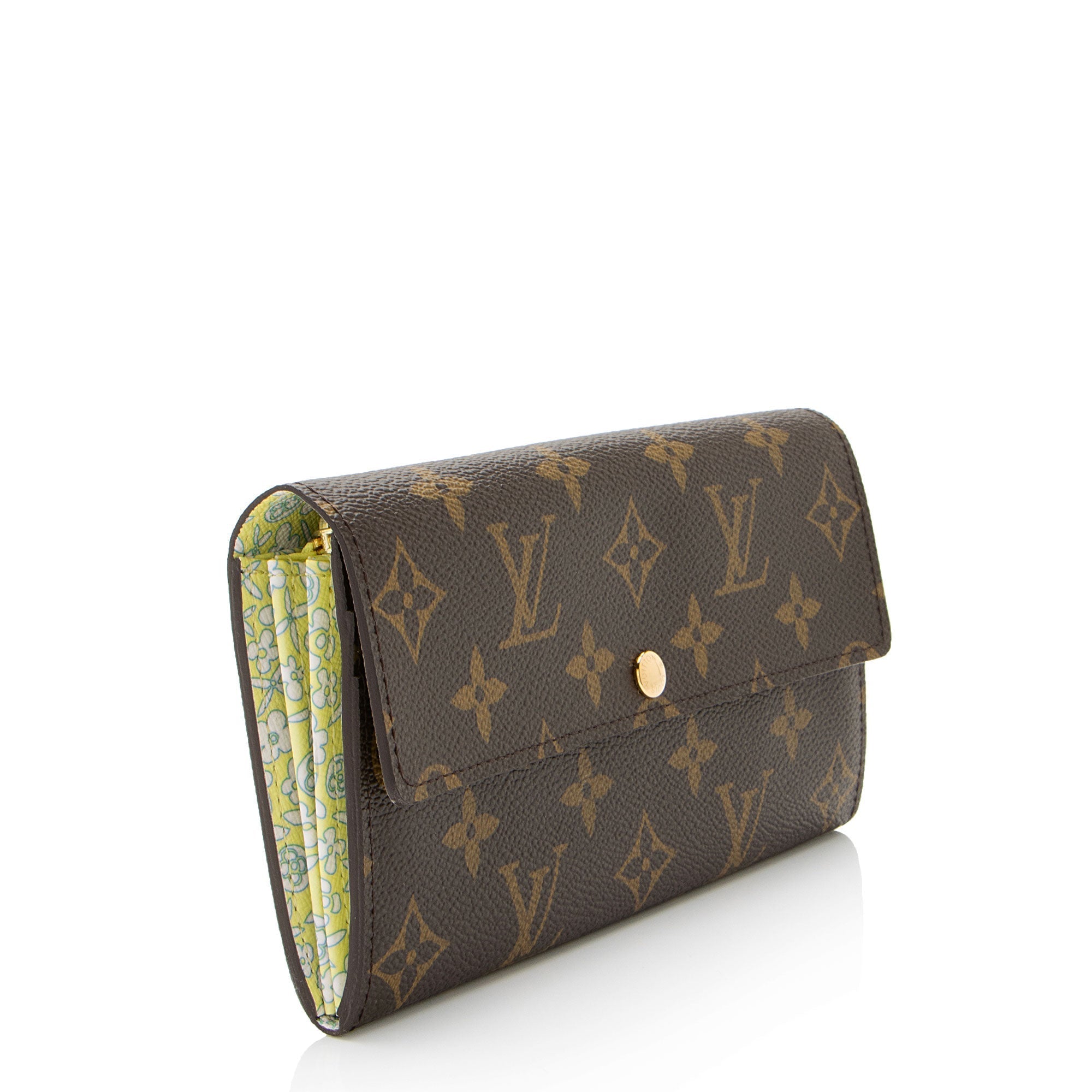 Louis Vuitton Monogram Canvas Sarah Wallet (SHF-ij9MfR)