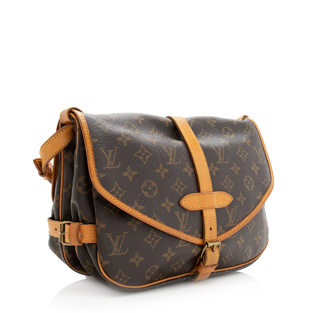 Louis Vuitton  Monogram Canvas Saumur 30 Messenger Bag - FINAL SALE (SHF-20345)