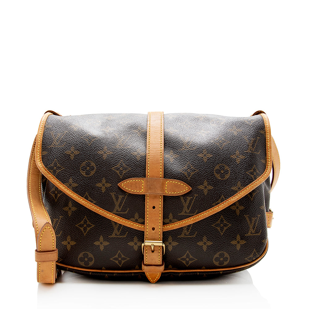 Louis Vuitton  Monogram Canvas Saumur 30 Messenger Bag (SHF-19484)