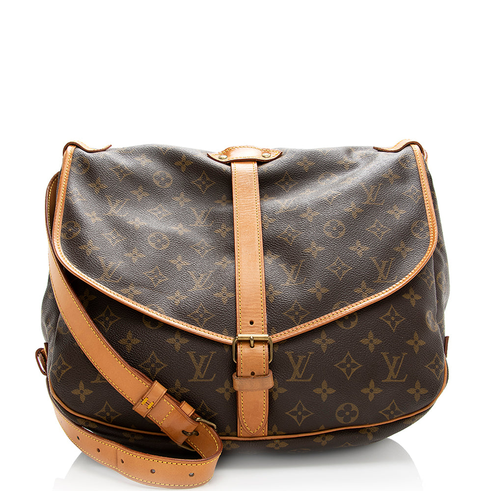 Louis Vuitton  Monogram Canvas Saumur 35 Messenger Bag - FINAL SALE (SHF-20346)