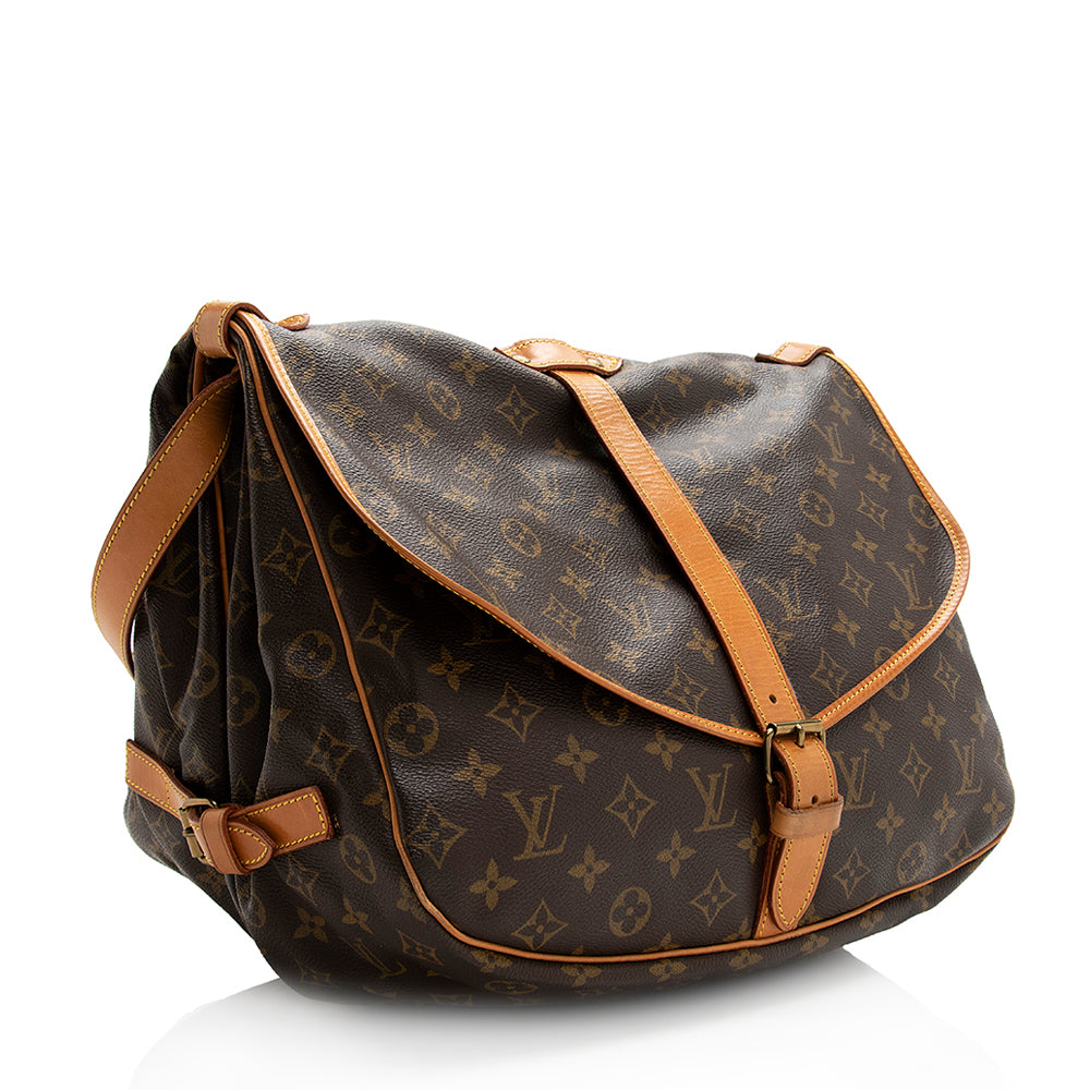 Louis Vuitton  Monogram Canvas Saumur 35 Messenger Bag - FINAL SALE (SHF-20346)