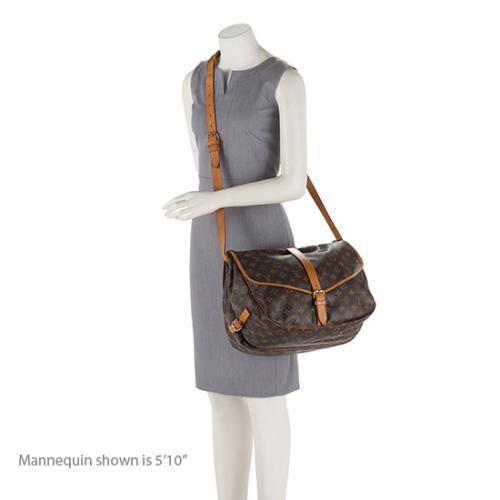 Louis Vuitton  Monogram Canvas Saumur 35 Messenger Bag (SHF-18385)