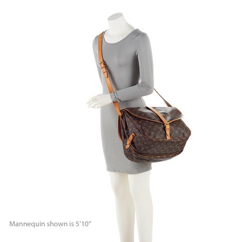 Louis Vuitton  Monogram Canvas Saumur 35 Messenger Bag (SHF-22921)