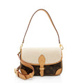 Louis Vuitton Monogram Canvas Shearling Cozygram Diane Shoulder Bag (SHF-zHKCJF)