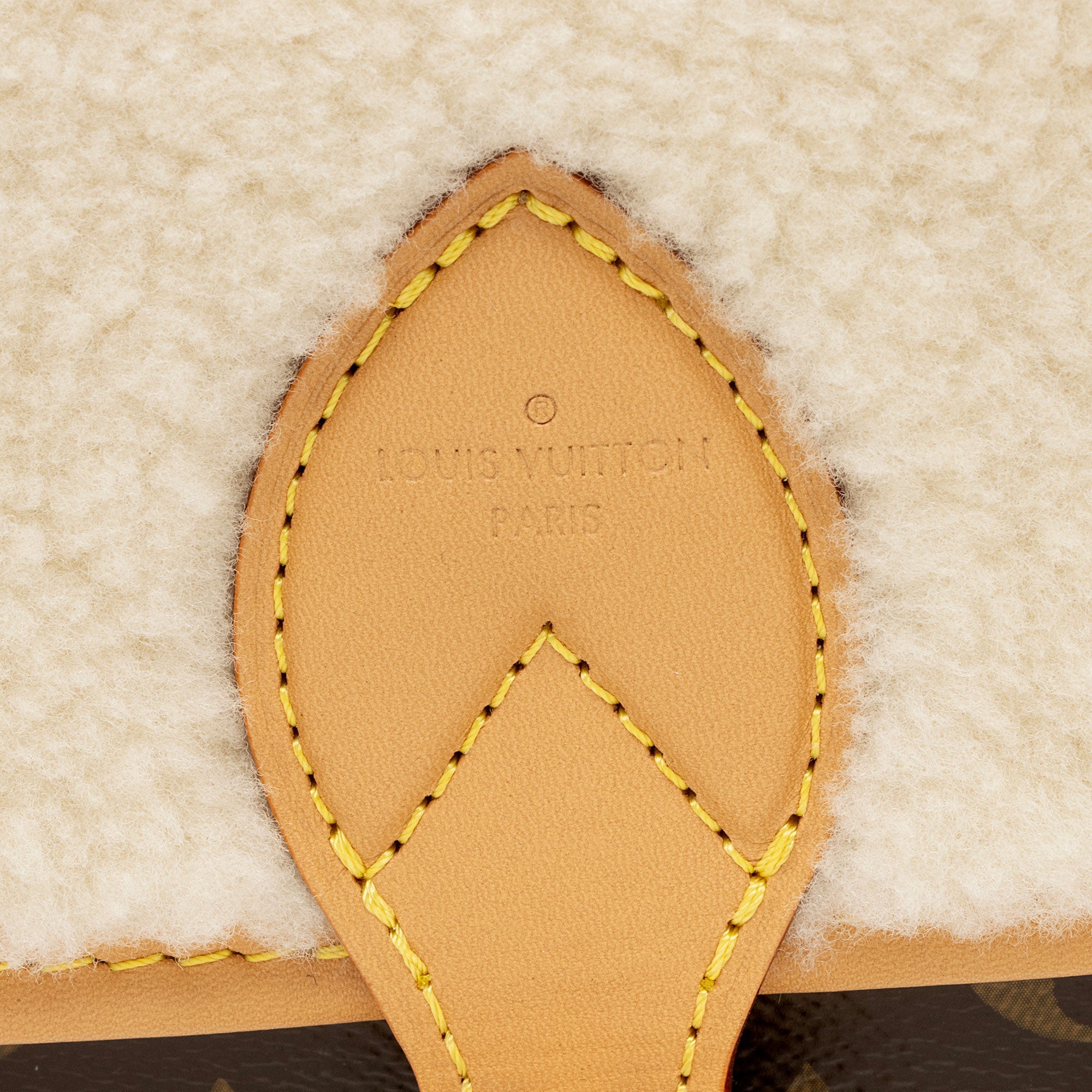 Louis Vuitton Monogram Canvas Shearling Cozygram Diane Shoulder Bag (SHF-zHKCJF)