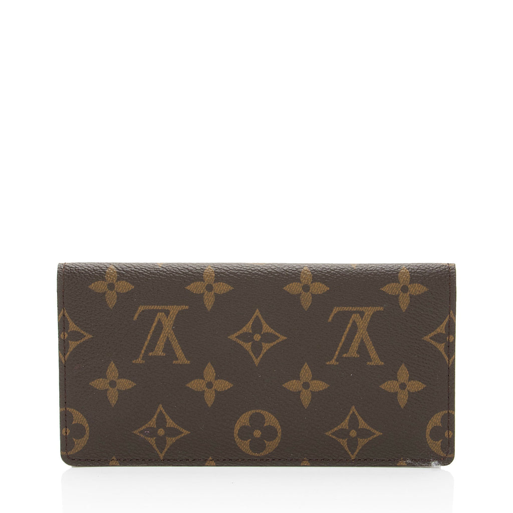 Louis Vuitton Monogram Canvas Simple Checkbook Cover