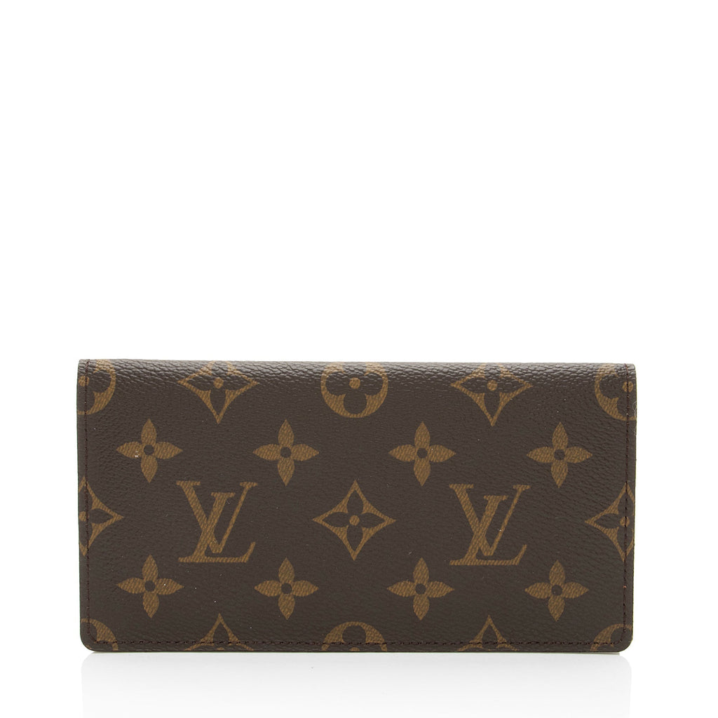 Louis Vuitton Monogram Canvas Simple Checkbook Cover