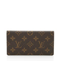 Louis Vuitton Monogram Canvas Simple Checkbook Cover