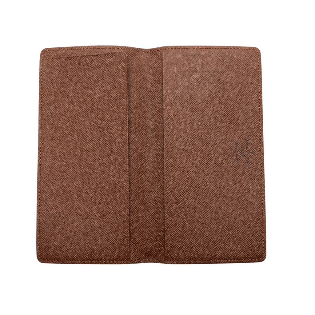 Louis Vuitton Monogram Canvas Simple Checkbook Cover