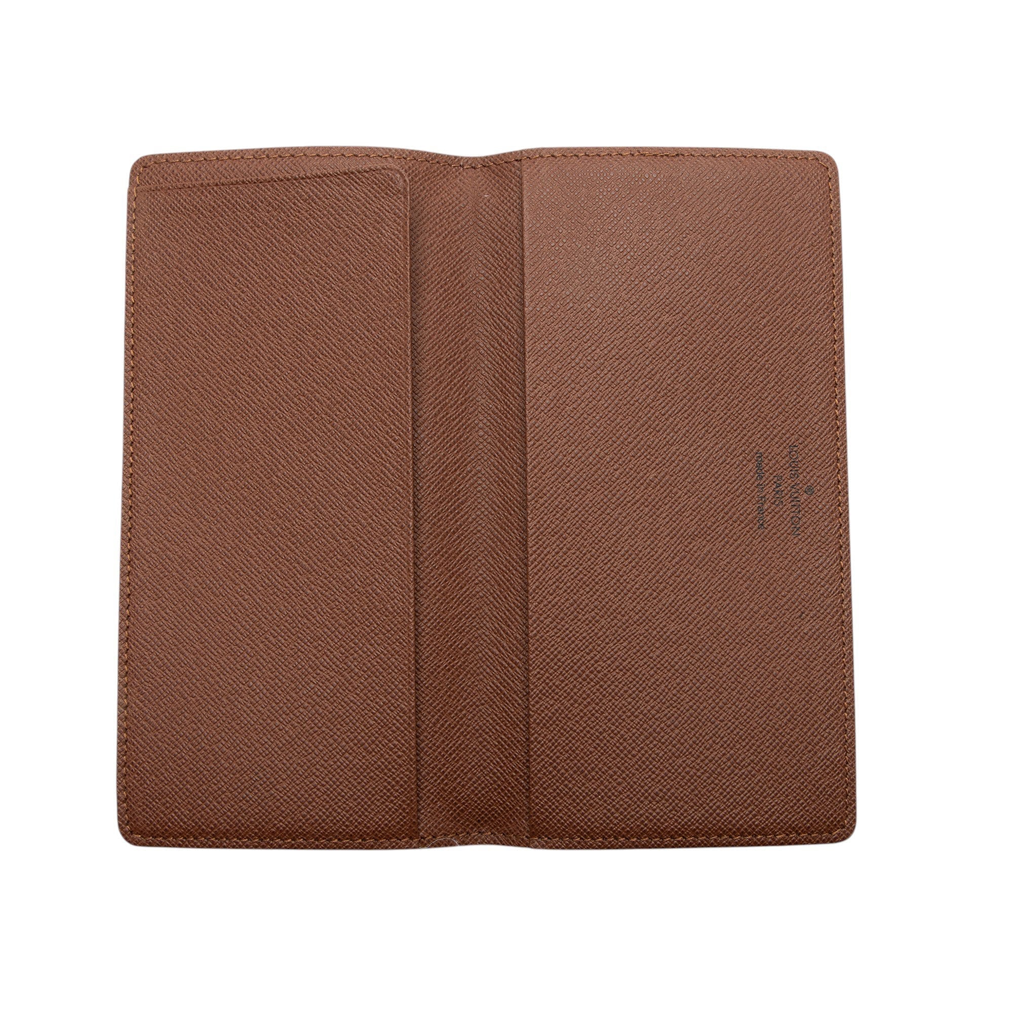 Louis Vuitton Monogram Canvas Simple Checkbook Cover
