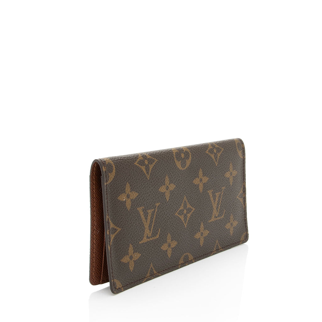 Louis Vuitton Monogram Canvas Simple Checkbook Cover