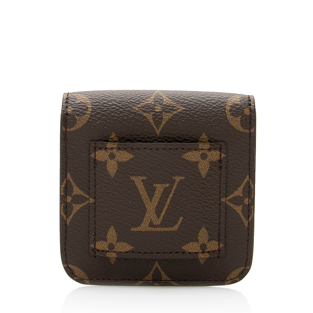 Louis Vuitton Monogram Canvas Sliding Coin Purse (SHF-20734)