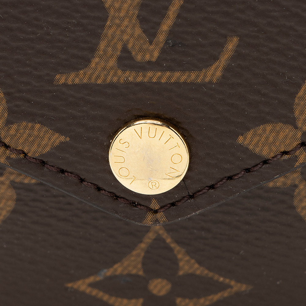 Louis Vuitton Monogram Canvas Sliding Coin Purse (SHF-20734)