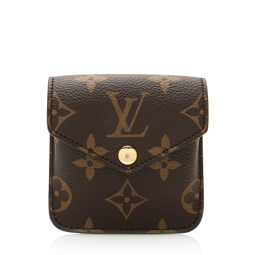 Louis Vuitton Monogram Canvas Sliding Coin Purse (SHF-20734)
