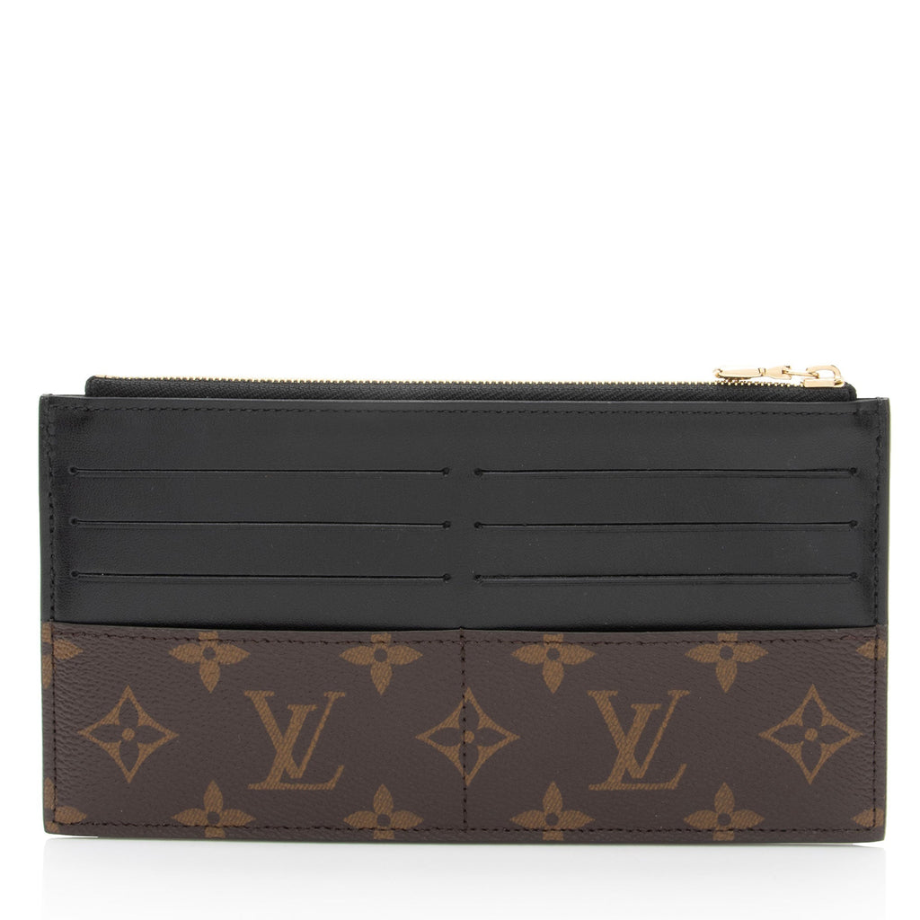 Louis Vuitton Monogram Canvas Slim Purse Wallet (SHF-uSOVP9)