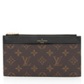 Louis Vuitton Monogram Canvas Slim Purse Wallet (SHF-uSOVP9)