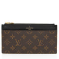 Louis Vuitton Monogram Canvas Slim Purse Wallet (SHF-RDEJ57)