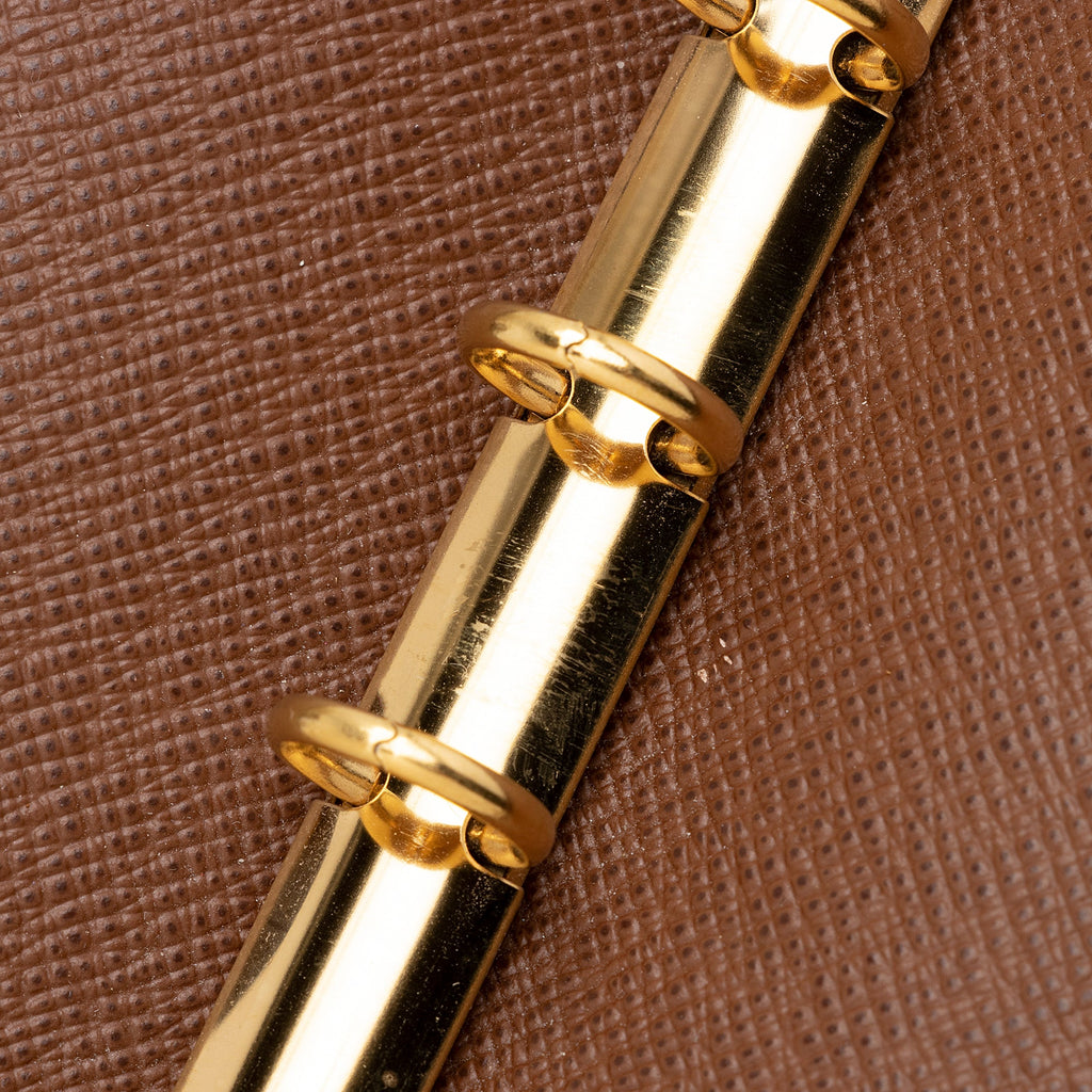 Louis Vuitton Monogram Canvas Small Ring Agenda Cover (SHF-22229)