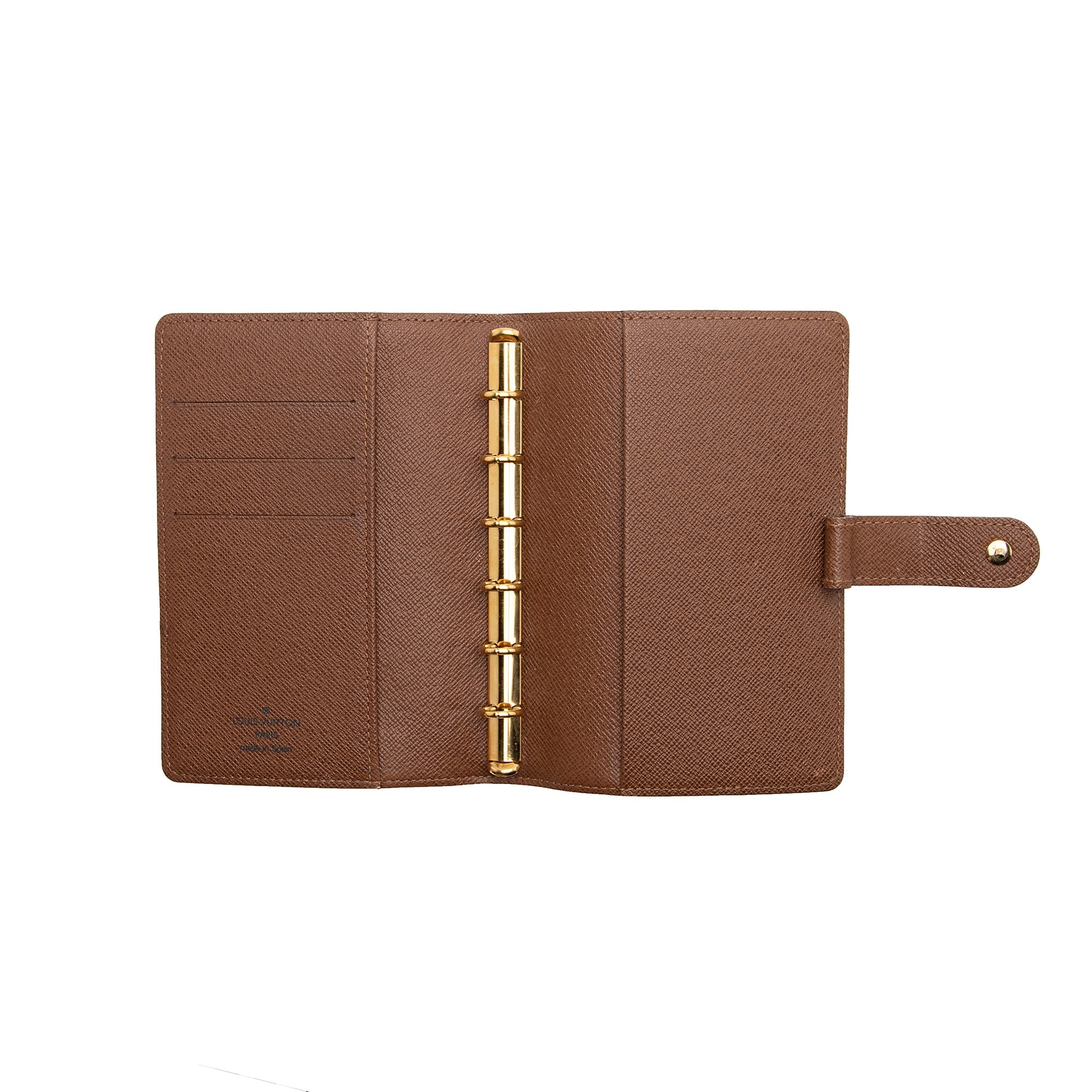Louis Vuitton Monogram Canvas Small Ring Agenda Cover (SHF-22229)