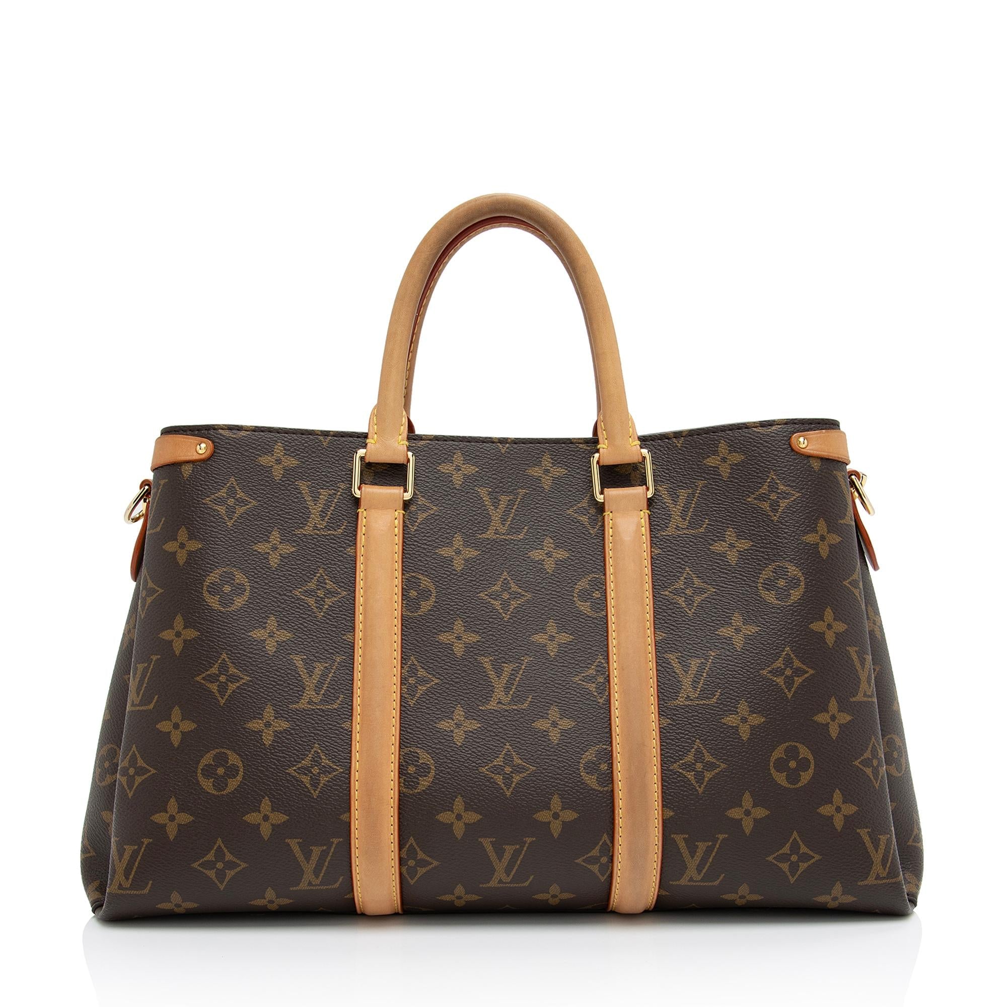 Louis Vuitton Monogram Canvas Soufflot MM Satchel (SHF-cmgf52)