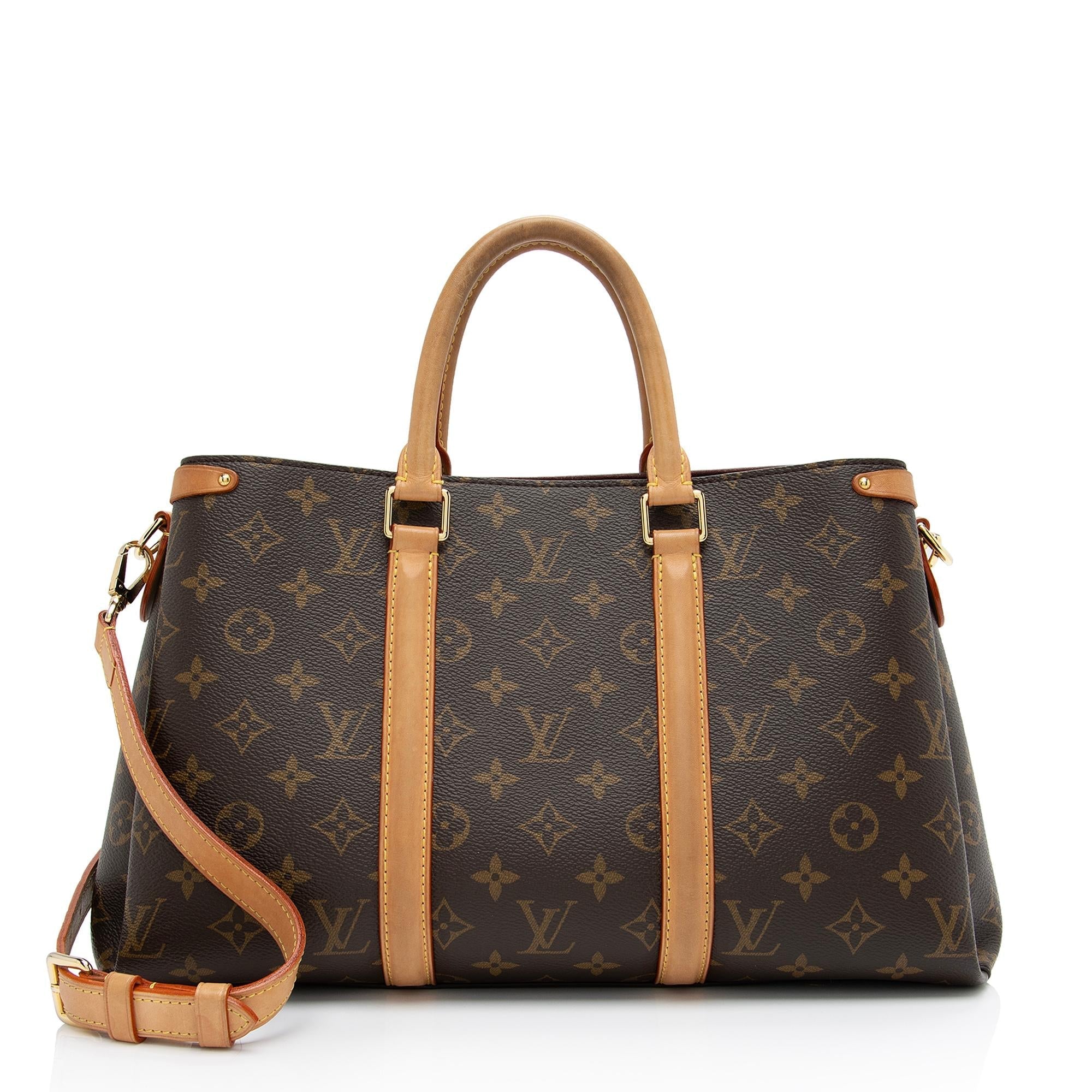 Louis Vuitton Monogram Canvas Soufflot MM Satchel (SHF-cmgf52)