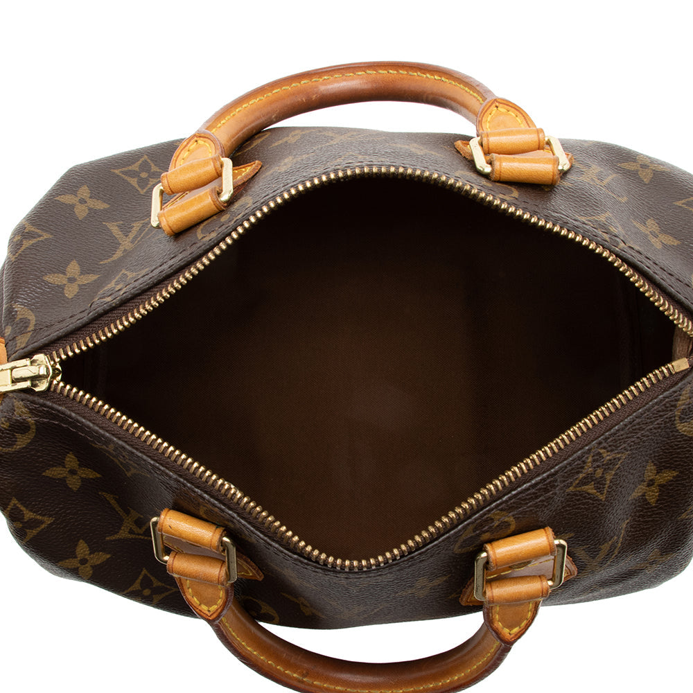 Louis Vuitton Monogram Canvas Speedy 25 Satchel - FINAL SALE (SHF-17090)