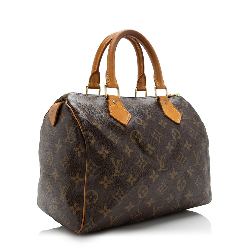 Louis Vuitton Monogram Canvas Speedy 25 Satchel - FINAL SALE (SHF-17090)